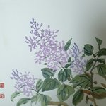 [문인화] 봄향기중 <b>라일락</b> 향기나는 문인화 묵당박병배