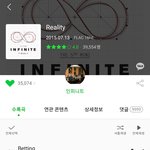 [인피니트] 오 리얼리티 앨범 <b>평점</b> 올라갔어