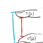 너희 손가락 간격 잴때 전자임 <b>후자</b>임
