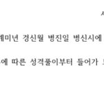 [이게맞냐] 사주 봤는데 나 병<b>진년</b> 병신시에 태어났대