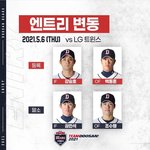 [두산] 5.6 두산 엔트리 <b>변동</b>
