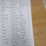 학교에서 나눠준 영어단어<b>학습</b>지..