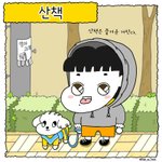 [강아지] 반려견과 첫 산책을 나가게 되는데...