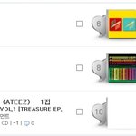 [에이티즈] <b>현재</b> 신나라 실시간 에이티즈 앨범 6, 8, 9위