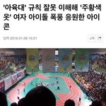 아육대에서 여돌 응원해주는 남돌