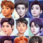 엑소도 디즈니화 된 사진 찾았당