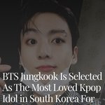 정국이 지난 3년간 가장많이 사랑받는 <b>kpop</b> 아이돌