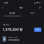 내 한 달 <b>소비</b> 볼래..?