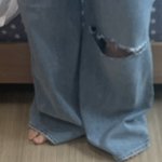 바지 샀는데 18 기장좀 봐;;;