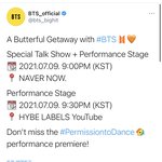 [방탄소년단] 9일 밤 9시에 퍼댄둥 <b>첫무대</b> ㅠㅠㅠㅠㅠㅠㅠ