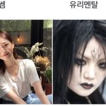 기쎔 vs 유리멘탈 짤의 정석 여돌