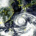 6호 태풍 인파 강력한 태풍으로 최 전성기 진입!