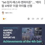 4세대 1군 정해졌네 "<b>txt</b>·있지·에스파·엔하이픈"…