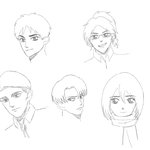 [진격의거인] 코난 그림<b>체로</b> 진격캐 그려봤다