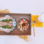 신혼부부 남편 <b>아침</b> 차려준 사진
