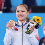 한국 여자 체조 첫 메달리스트 <b>여서정</b>