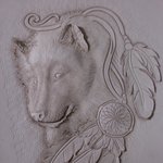 [가죽공예] 가죽 공예-늑대 3D<b>카빙</b>(입체조각)