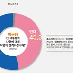 박근혜 사면 <b>찬성</b> 53.4%