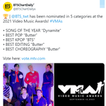 방탄 2021 <b>VMAs</b> 5부문 노미네이트