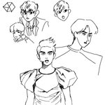[드루와] 엑소 엔시티 <b>슈퍼</b>엠 그려놓은것봐 ㅋㅋㅋㅋㅋㅋㅋㅋ