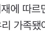 우리가족됏어요 <b>하반기</b>에 나온대