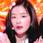 [모두드루와] 오늘자 아이린 뮤직뱅크 엔딩짤.<b>gif</b>