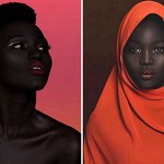 밤하늘을 연상케하는 매력적 모델