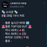 [스키즈] 7시 음원순위