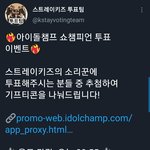 [스키즈] 아이돌챔프 투표 <b>이벤트</b>!!