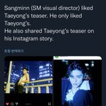 [이태용] <b>SM</b> 비주얼 디렉터가 툥 티저에 좋아요 누름