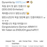 [방탄소년단] 갓 킹폭둥 갓 <b>독일</b> 골드 인증