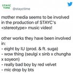 이번 스테이씨 뮤비 <b>제작사</b>