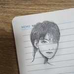 내가 그린 그림 동생 닮았대 킹받음 ..^^
