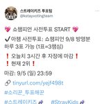 [스키즈] 쇼챔 투표 밀리고 있어!