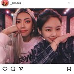 스우파 <b>시미즈</b> &amp; 블핑 제니 친목