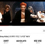[스키즈] 소리꾼 뮤비 6000만뷰 <b>돌파</b>❤️