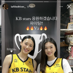 [모두드루와] <b>KB</b> 이슬 선수랑 위키미키 도연 투샷 진짜 시원시원해보임