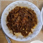 나 닭발 비빔밥 계란찜 먹는 중