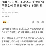 엔시티127 노래 <b>구려</b>도 215만장 팔렸네