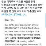 [방탄소년단] <b>지난번</b>에 티켓 취소된 미쿡 아미들은