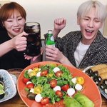 햇님이 2차 음식 가져올때 샤이니 키 반응