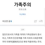 요즘 안티페미들이 말하는 가족주의가 뭔지 찾아봄