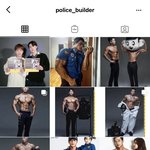 우락부락한 경찰들 사이에 요정 둘