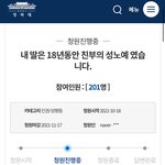 [꼭조언부탁] 청원/<b>친부</b> 성폭력/ 딸 항암치료/공소시효 지남