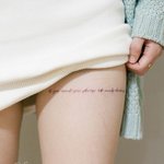 허벅지에 <b>타투</b>하는거 너무 싸보이나요?