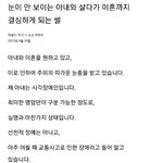 눈이 안보이는 아내와 살다가 이혼까지 결심하는 남자