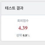 나 회피<b>점수</b> 왤캐 높음