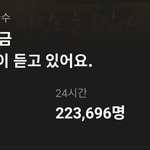 임영웅 노래 이용자수가 22만인데
