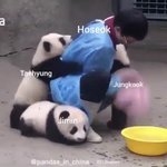 [방탄소년단] 막라 <b>육아</b>하는 형라의 막내