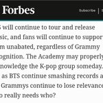 내일 <b>포브스</b>에서 그래미 깔 예정